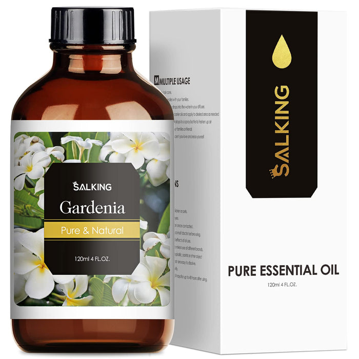 Gardenia Essential Oil 4 Fl Oz (120ml) - Pure and Natural Fragrance Oil, Gardenia Oil for Aromatherapy, Diffusers, Candle Making, Massage, Soap, Perfume