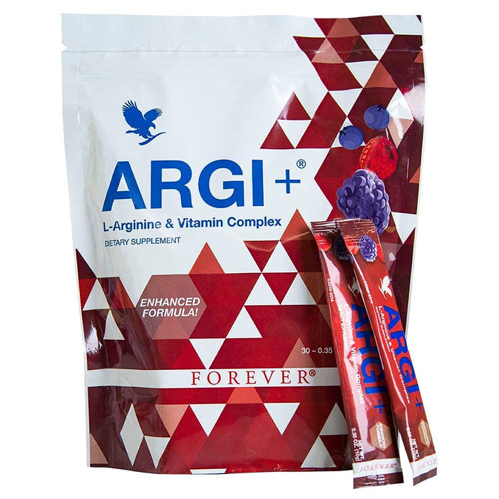 Forever Living - Forever ARGI+: Nitric Oxide Power Pack - Berry Flavor - for Cardiovascular Health, Athletic Performance, and Immunity - 30 Stick Pack