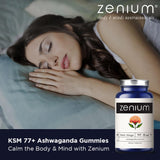 Zenium Ashwagandha Gummies – 3000mg – High-Potency KSM-66 Ashwagandha – Vegan, Non-GMO, Gluten-Free – 60 Peach-Mango Gummies