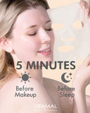 DERMAL Korea Collagen Essence Full Face Facial Mask Sheet 26 Yellow & Red Combo Pack - Skin Nourishing Elasticity