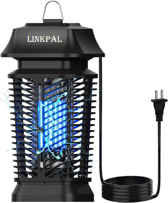 LINKPAL 20W QH50E Bug Zapper Outdoor and Indoor, 4000V High Powered Electric Mosquito Zapper with Switch,Waterproof Mosquito Trap Outdoor,Mosquito Killer,Electronic Fly Zapper for Backyard Patio Home