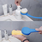 Back Brush Long Handle for Shower, 20.5” Back Bath Brush for Shower, Back Scrubber, Exfoliation and Improved Skin Health for Elderly with Limited Arm Movement, Disabled, Pregnant Women