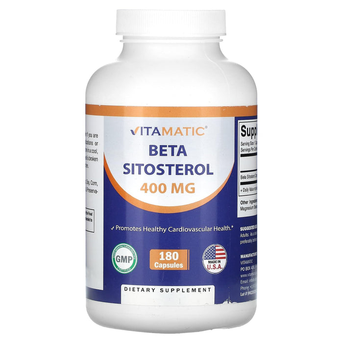 Vitamatic Beta SItosterol 400 mg 180 Capsules