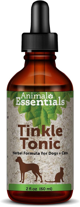 Animal Essentials Tinkle Tonic for Cats & Dogs - Dog & Cat Urinary Supplement, Urinary Support, Herbal Formula, Veterinarian Recommended - 2 Fl Oz