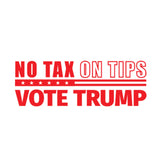 No Tax on Tips Vote Trump Self Inking Rubber Stamp - Donald Trump Take America Back - Refillable Ink Stamp, Crisp and Clear Impression - Red Ink