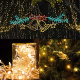 Twinkle Star, 6 Inches Indoor Outdoor, LED String Light for Holiday Christmas Wedding Party Bedroom Decorations, Warm White