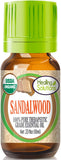 Healing Solutions Organic 10ml Oils - Sandalwood Australian Essential Oil - 0.33 Fluid Ounces