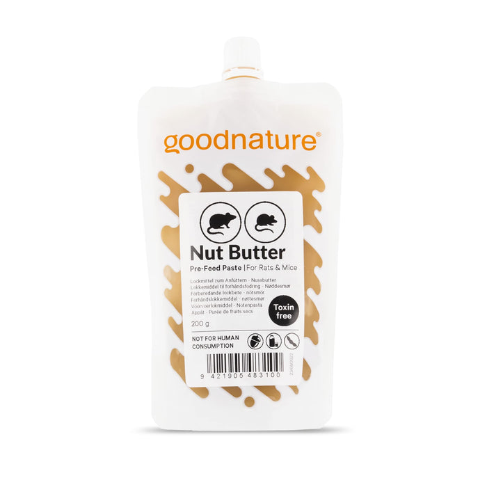 Goodnature Pre-Feed Paste, Rat and Mouse Pre-Feed Paste Pouch, Nut Butter Formula, Pet-Friendly Pest Paste, 200g