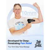 BOB AND BRAD T2 Massage Gun, Percussion Muscle Massage Gun Deep Tissue with 10MM Amplitude, Upgraded 4000 mah Battery Handheld Electric Massager for Athletes Pain Relief, FSA and HSA Eligible