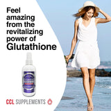 CCL Advanced Glutathione Spray - Powerful Antioxidant Glutathione Liquid Supplement Supports Immune Health - Great Tasting, Easy to Take in Spray Form - Non-GMO, Vegan & Gluten-Free (60 Servings)