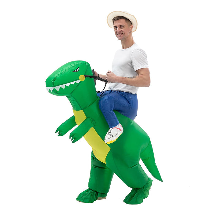 IRETG Inflatable Dinosaur Costume Adults, Funny Blow Up Suit Halloween
