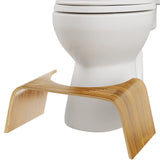 Squatty Potty Slim Teak Toilet Stool - 7-inch Height | Original Bathroom Wood Stool for Natural Positioning