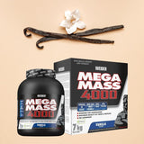 WEIDER Mega Mass 4000 Weight Gainer Shake zum Zunehmen, Vanille, mit Protein, Creapure Kreatin Monohydrat, komplexen Kohlenhydraten, Vitaminen und Mineralstoffen – Muskelaufbau Shake 3kg