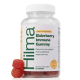 Hilma Elderberry Gummies Formulated with Vitamin C & Zinc - Natural, Vegan + Clinically Proven Ingredients - Immune Support Supplement + Antioxidants - Natural Berry Flavor (60 Gummies)