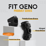 Fitgeno Knee Strap Patella Support: Knee Band for Patellar Tendon Pain Relief - Knee Brace for Tendonitis Jumpers Running Sports Basketball Men Women 2 Packs (Orange)