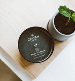 Calyan Wax Soy Wax Candle, Cedar & Tobacco Scented Candle for The Home | Premium Candle with Essential Oils | 10.2 oz 50 Hour Burn Time | Soy Candle in Matte Black Jar | Gift for Men