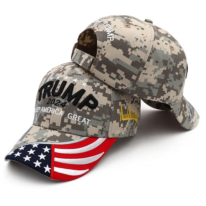 Engmoo Trump 2024 Hat Keep America Great Take America Back Hat with USA Flag Embroidery Adjustable Baseball Cap