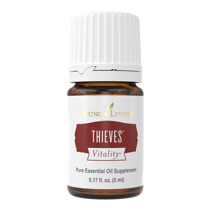 Vitality Thieves Essential Oil by Young Living - 5ml Bottle: Premium Blend of Clove, Lemon, Cinnamon Bark & More, 100% Pure for Aromatic, Topical, and Dietary Applications to Boost Immunity & Wellness