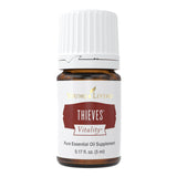 Vitality Thieves Essential Oil by Young Living - 5ml Bottle: Premium Blend of Clove, Lemon, Cinnamon Bark & More, 100% Pure for Aromatic, Topical, and Dietary Applications to Boost Immunity & Wellness