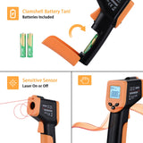 OnniOne Infrared Thermometer Gun for Cooking, Laser Thermometer Gun for Blackstone Pizza Oven, -58℉~1022℉ Non Contact Temperature Gun with Carrying Storage Case, LCD Backlit (NOT for Human)