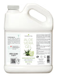 KinRose Care Aloe Vera Gel Organic Gallon for Face, Skin, Hair & Sunburn Relief 100 Percent Pure Aloe Vera Gel Bulk Wholesale - Cold Pressed, Vegan, Unscented - Made in USA (128 Fl Oz)