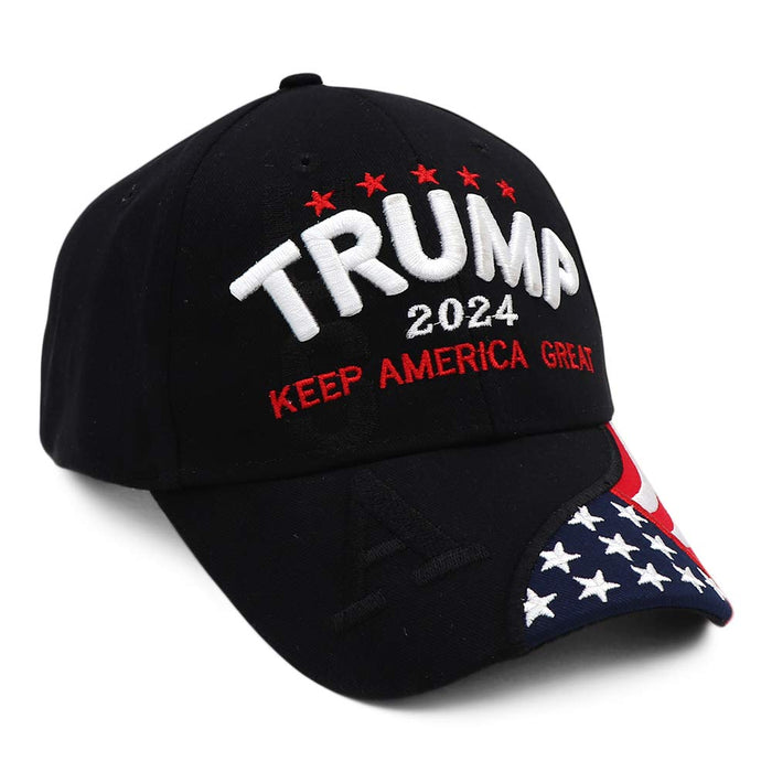 Trump 2024 Hat, Donald Trump 2024 Cap Keep America Great MAGA USA Embroidery Adjustable Baseball Cap