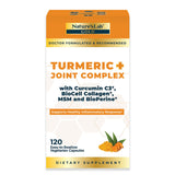 Nature's Lab Gold Turmeric Joint Complex - BioCell Collagen, Hyaluronic Acid, C3 Curcumin, MSM - 120 Capsules