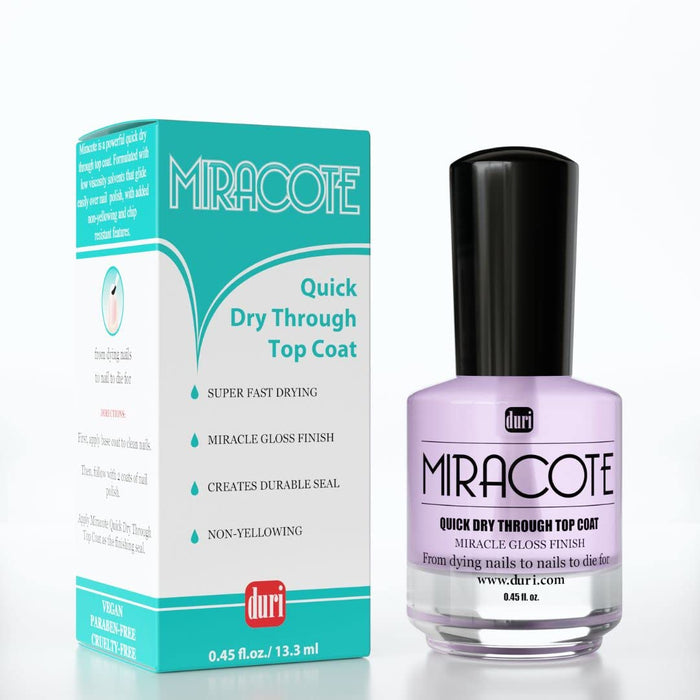 duri Rejuvacote 1 Original Maximum Strength Nail Growth System Base, Top Coat and Miracote Quick Dry Top Coat Combo