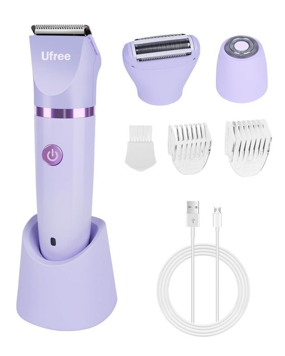 Ufree 3-in-1 Bikini Trimmer Electric Razors for Women, Gifts for Women