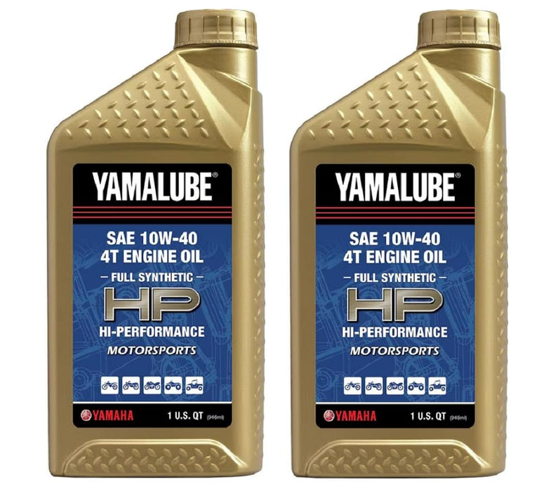 Yamaha Yamalube Hi Performance Full Synthetic 4T Engine Oi- 2 Quarts, #LUB-10W40-FS-12