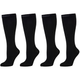 CompressionZ Compression Socks For Men & Women - 30 40 mmHG Graduated Medical Compression - Travel, Edema - Swelling in Feet & Legs (Black 2P, M)