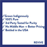 Top 3 Essential Oils Kit by Revive Essential Oils -100% Pure Therapeutic Grade, for Diffuser, Humidifier, Massage, Aromatherapy, Skin & Hair Care - Cruelty Free - Unrefined Oils with No Fillers