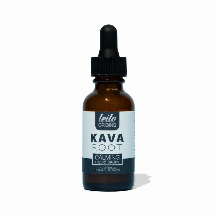 LEILO Kava Root Liquid Extract | Concentrated Kava Drops to Support Relaxation | 70% Extraction Strength - Alcohol-Free | (1 FL OZ, 30 Servings)