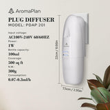 AROMAPLAN Plug in Waterless Diffuser- Fragrance Diffuser, Waterless Diffusers for Essential Oils, Wall Diffuser Plug in-Up to 500 Sq. FT Coverage - Nanotechnology Plug in (White).