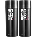 BOLDIFY Hair Fibers (2 x 56g) Fill In Fine and Thinning Hair for an Instantly Thicker & Fuller Look - Best Value & Superior Formula -14 Shades for Women & Men - DARK BROWN