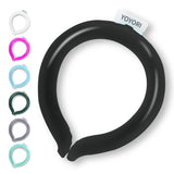 Neck Cooling Tube,Neck Cooling Wraps,Reusable Ice Neck Ring Wearable Body Cooling Products for Summer Heat (Black)