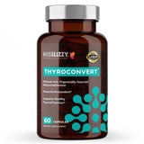 Miss Lizzy ThyroConvert – Organic Selenomethionine for Healthy Liver Function and T4 to T3 Thyroid Hormone Conversion to Boost Metabolism & Energy, Clear Mind & Reduce Oxidative Stress – 60 Capsules