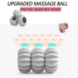 WTSTRIPS Neck Massager Roller, Handheld Massager with Upgrade 6 Balls Massage Point, Shoulder Massager, Neck Pain Relief Massager for Deep Tissue in Neck, Back, Shoulder, Waist, and Legs (Pink)