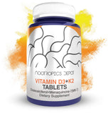 Nootropics Depot Vitamin D3 + K2 with Vitamin C Tablets | 365 Count | 125μg | Equivalent to 5000 IU | Year Supply