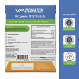VitaPatch Vitamin B12 Patch for Energy Plus – 30 Count Vitamin B12 Patches – B12 Vitamins with Methylcobalamin & Guarana