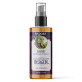 Badger - Aromatherapy Massage Oil, Lavender with Bergamot & Balsam Fir, Certified Organic with Essential Oils, 4 fl oz