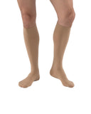 JOBST Relief Knee High Graduated Compression Socks, 20-30 mmHg - Comfortable Unisex Design - Closed Toe, Beige, X-Large Full Calf