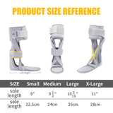 Tairibousy AFO Foot Drop Brace Ankle Foot Orthosis Medical Afo Walking with Shoes for Stroke Hemiplegia (Medium-Right)