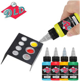 DLD Tattoo Ink Set - Tattoo Pigment Set 16 Colors Permanent Tattoo Inks 30ml