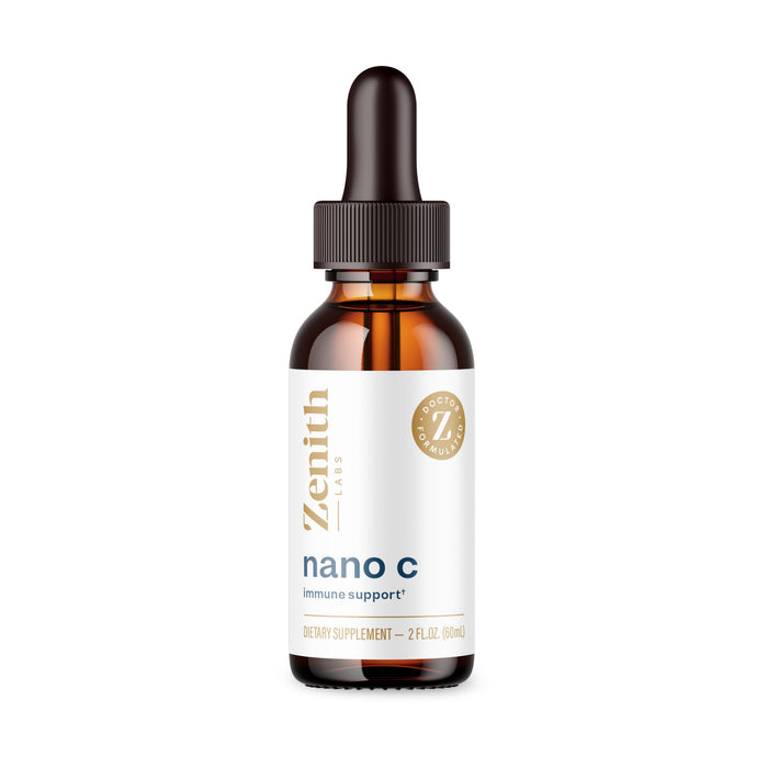 Zenith Labs Liquid Vitamin C Drops for Adults - Nano C Natural Immune Support Supplement, Vitamin C Liquid Supplement for Stronger Immunity - Nanotechnology Micro C Particles for Fast Absorption