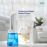 TeenTan Power Water Flosser for Teeth, Electric Flosser Water, 5 Pressure Levels,Portable Water Flosser,Travel Water Flosser (White)