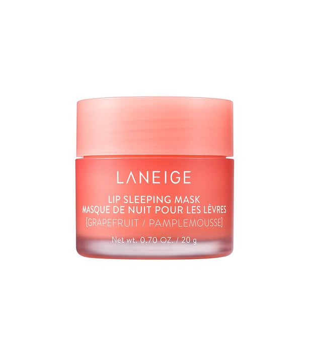 LANEIGE Lip Sleeping Mask Grapefruit: Nourish, Hydrate, Vitamin C, Murumuru & Shea Butter, Antioxidants, Flaky, Dry Lips