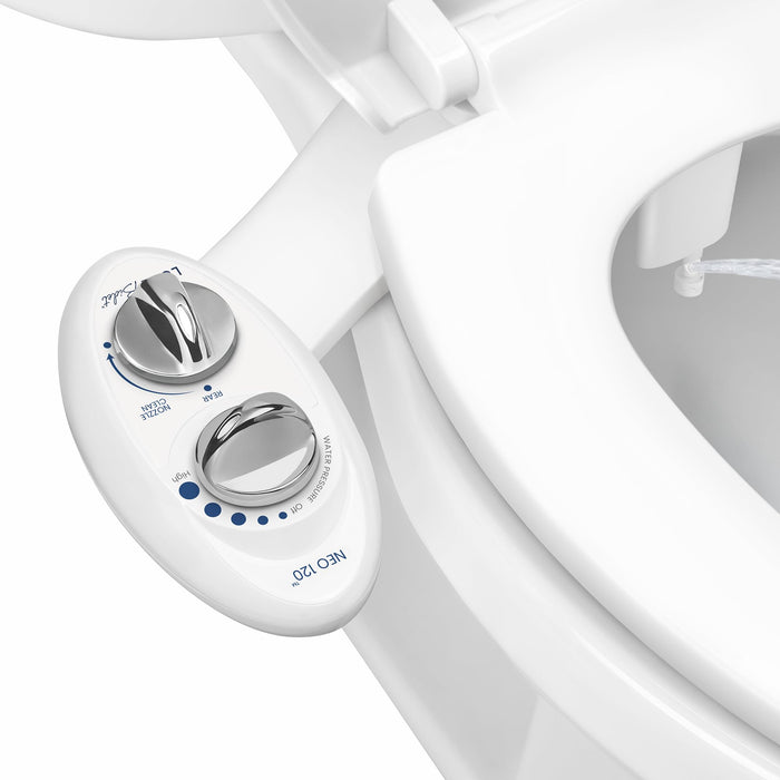 LUXE Bidet NEO 120 - Bidet Attachment for Toilet Seat, White