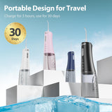 Onlyone Water Dental Flosser Pick for Teeth, 300ML Portable Oral Irrigator, Rechargeable Travel Irrigation Cleaner, Professional Electric Flossing Cleaning Picks for Teeth Cleaning,IPX7 Waterproof