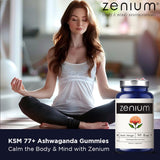 Zenium Ashwagandha Gummies – 3000mg – High-Potency KSM-66 Ashwagandha – Vegan, Non-GMO, Gluten-Free – 60 Peach-Mango Gummies